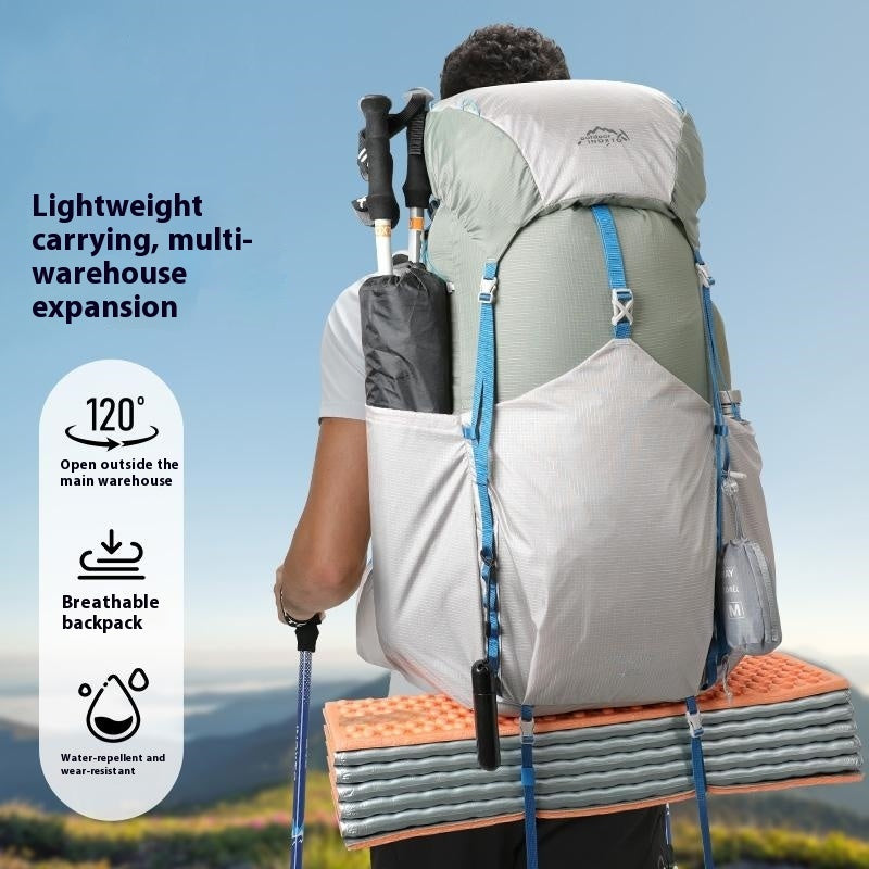 55L Hiking Backpack – Lightweight Trekking Backpack with Hydration Compatibility