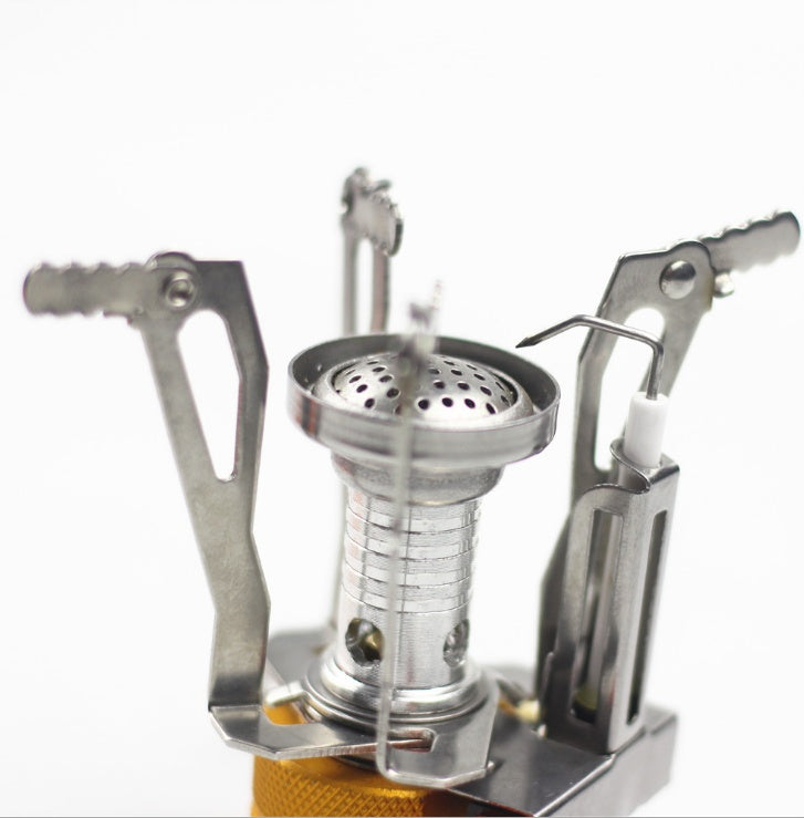 Ultralight Portable Camping Gas Stove – Foldable Backpacking Burner with ignition